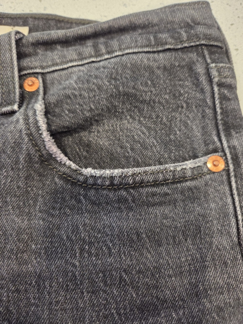 Levi's Black Ribcage Straight Jeans - Picture 4 of 10